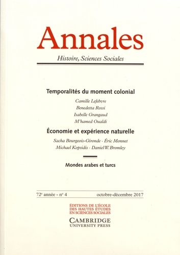 Emprunter Annales Histoire, Sciences Sociales N° 4, octobre-décembre 2017 livre