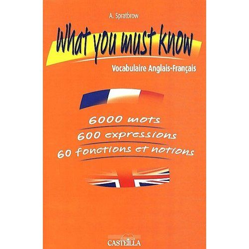 Emprunter What you must know. Vocabulaire Anglais-Français livre