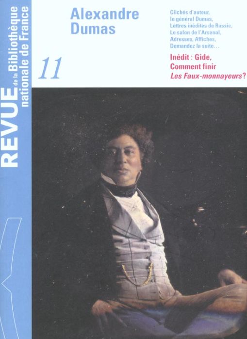 Emprunter Revue de la Bibliothèque nationale de France N° 11/2002 : Alexandre Dumas livre