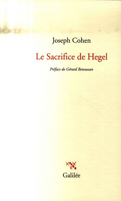 Emprunter Le Sacrifice de Hegel livre