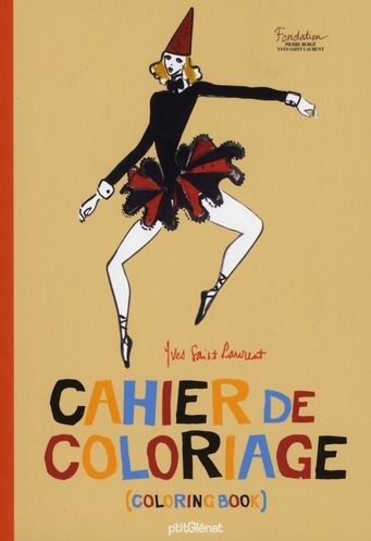 Emprunter Cahier de coloriage Yves Saint-Laurent de poche. Edition bilingue français-anglais livre