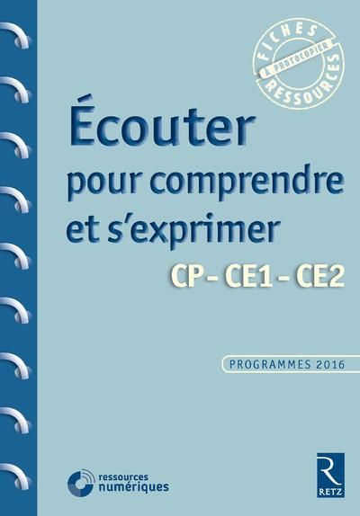 Emprunter Ecouter pour comprendre et s'exprimer CP-CE1-CE2. Avec 1 DVD livre