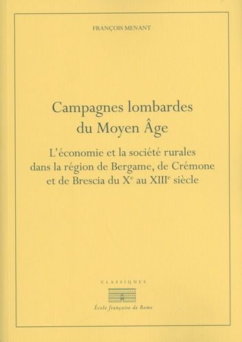 Emprunter Campagnes lombardes du Moyen Age. L'économie et la société rurales dans la région de Bergame, de Cré livre