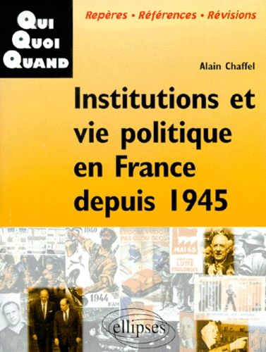 Emprunter Institutions et vie politique en France depuis 1945 livre