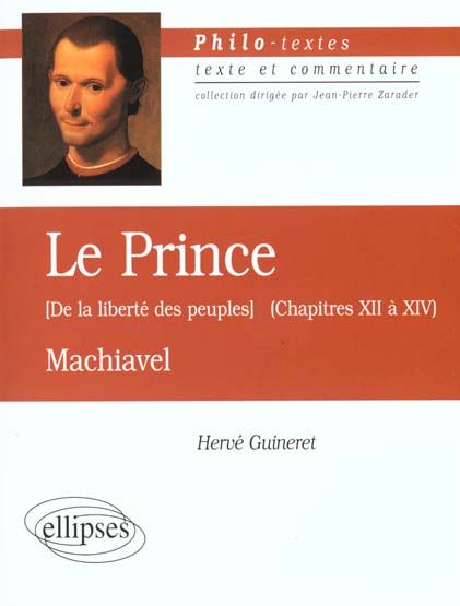 Emprunter Le Prince, Machiavel. Chapitres XII à XIV, De la liberté des peuples livre