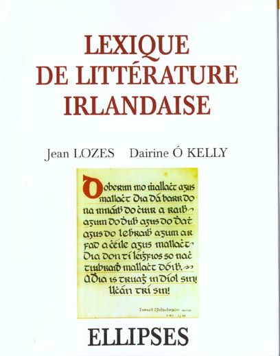 Emprunter Lexique de littérature irlandaise livre