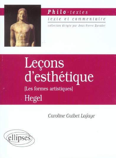 Emprunter Leçons d'esthétique [Les formes artistiques , Hegel livre