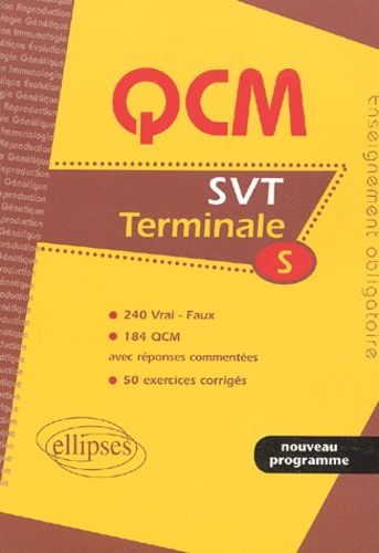 Emprunter QCM SVT Terminale S. Enseignement obligatoire livre