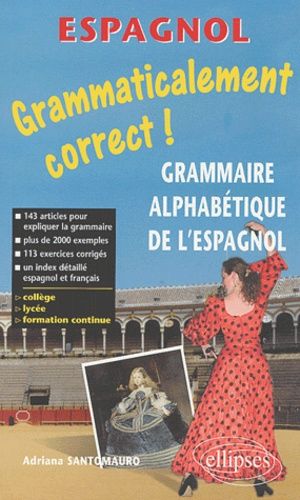 Emprunter Grammaire espagnole alphabétique livre