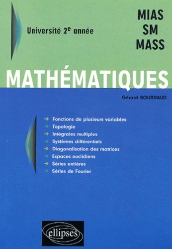 Emprunter Mathématiques Université 2ème année MIAS-SM-MASS livre