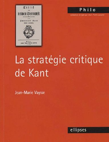 Emprunter La stratégie critique de Kant livre