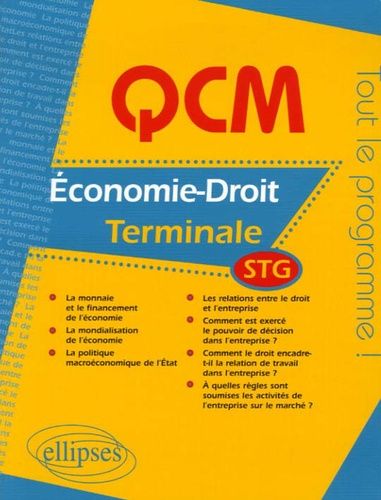 Emprunter QCM Economie-Droit Tle STG livre