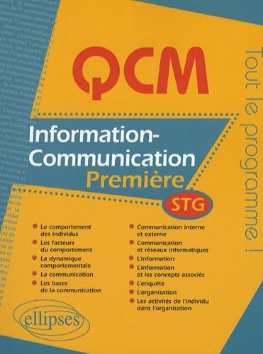 Emprunter Information-communication 1e STG livre