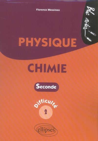 Emprunter Physique-Chimie 2e. Niveau de diffculté 2 livre
