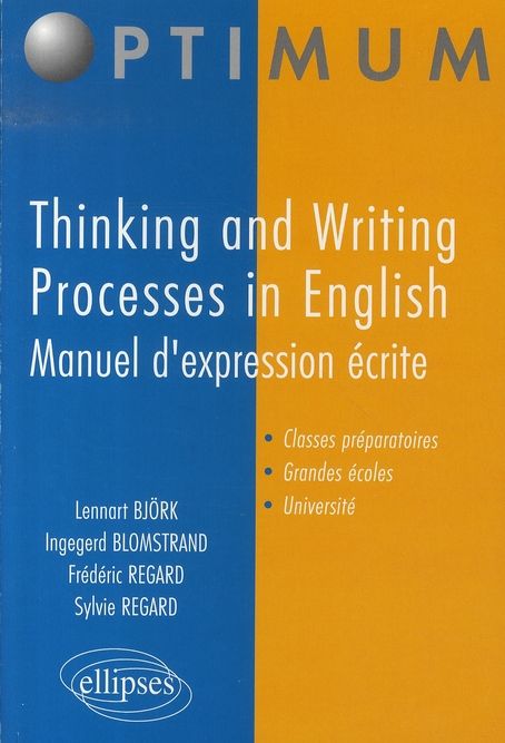 Emprunter Thinking and Writing Processes in English. Manuel d'expression écrite livre