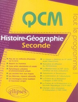 Emprunter QCM Histoire-Géographie, seconde livre
