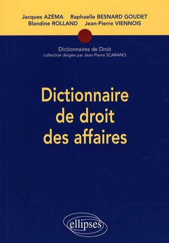 Emprunter Dictionnaire de droit des affaires livre