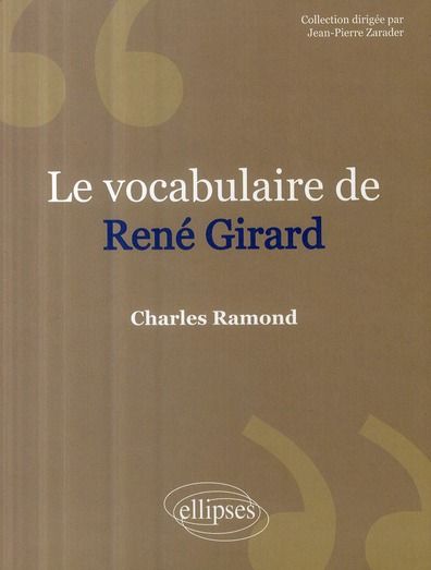 Emprunter Le Vocabulaire de René Girard livre