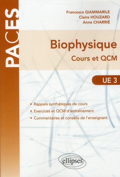 Emprunter Biophysique. Cours et QCM UE3 livre