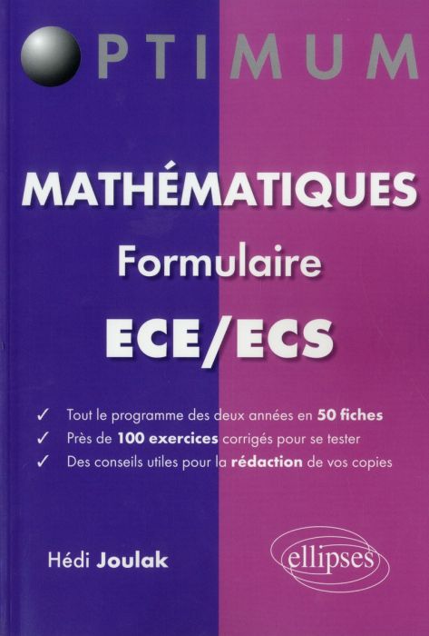 Emprunter Mathématiques Formulaire ECE/ECS livre