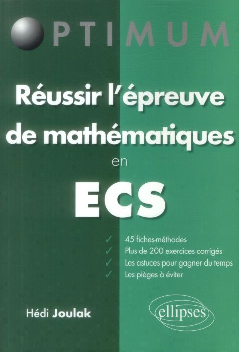 Emprunter Réussir l'épreuve de mathématiques en ECS livre