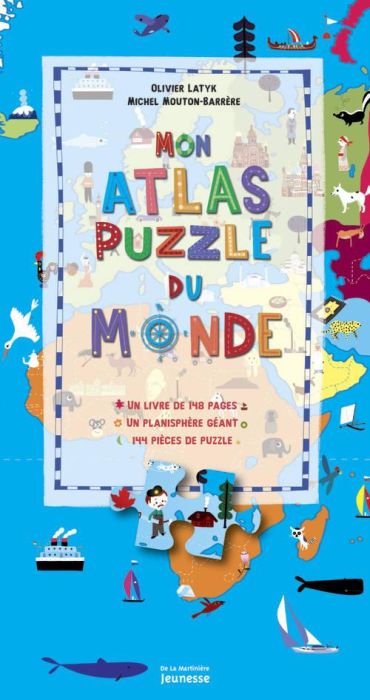Emprunter Mon atlas puzzle du monde (coffret) livre