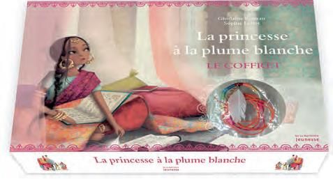 Emprunter Coffret La princesse à la plume blanche. Contient : 1 livre, 1 bracelet, 1 élastique, 1 collier livre