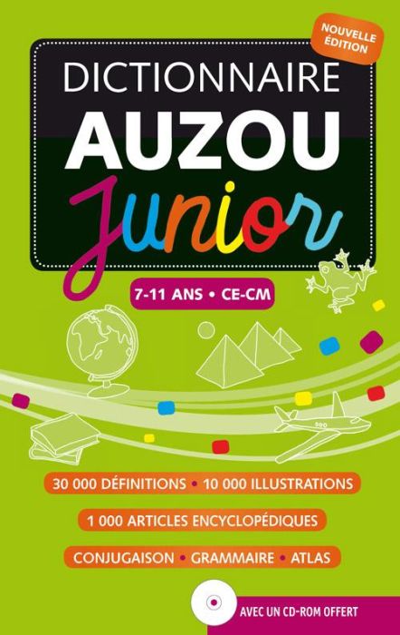 Emprunter Dictionnaire Auzou junior. 7-11 ans, Edition 2013, avec 1 CD-ROM livre