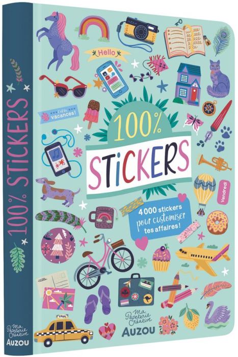Emprunter 100% stickers. 4000 stickers pour customiser tes affaires ! livre