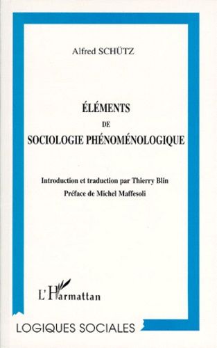 Emprunter Éléments de sociologie phénoménologique livre