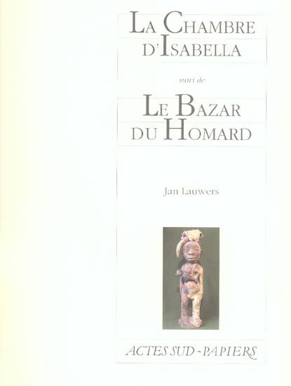 Emprunter La Chambre d'Isabella suivi de Le Bazar du Homard livre