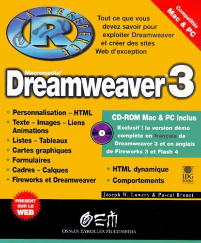 Emprunter Dreamweaver 3. Avec CD-Rom livre