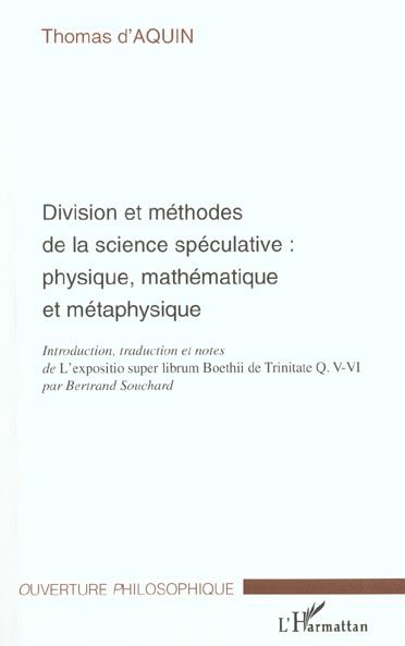 Emprunter Division et méthodes de la science spéculative : physique, mathématique et métaphysique livre