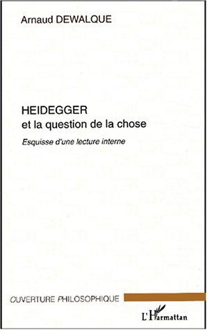 Emprunter Heidegger et la question de la chose. Esquisse d'une lecture interne livre