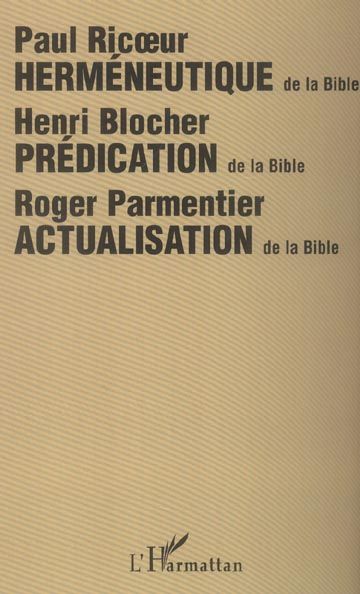 Emprunter HERMENEUTIQUE DE LA BIBLE - ACTUALISATION DE LA BIBLE livre