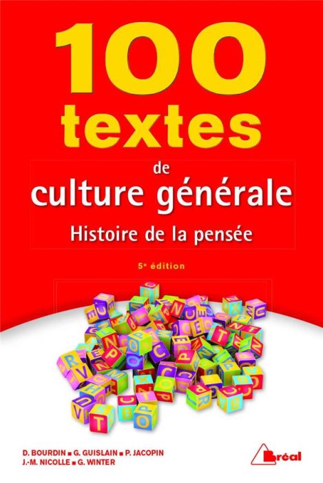 Emprunter 100 textes de culture générale. Histoire de la pensée, 5e édition livre