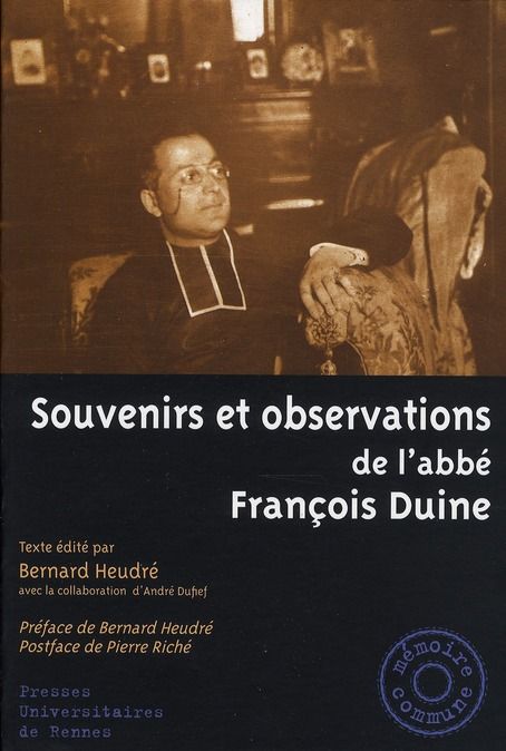 Emprunter Souvenirs et observations de l'abbé François Duine livre