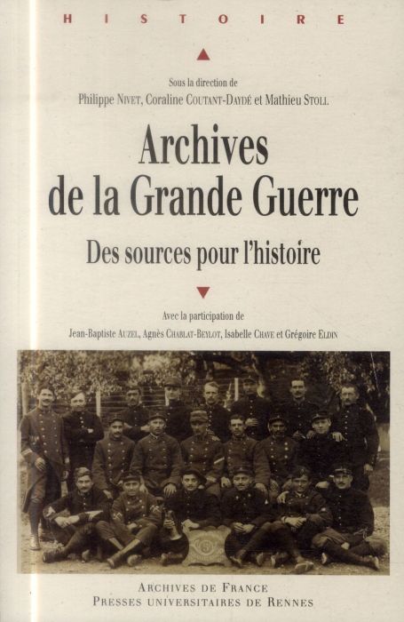 Emprunter Archives de la Grande Guerre. Des sources pour l'histoire livre