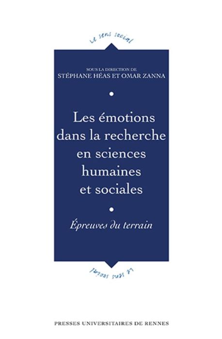 Emprunter Les émotions dans la recherche en sciences humaines et sociales. Epreuves du terrain livre