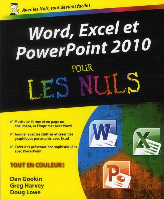 Emprunter Word, Excel et PowerPoint 2010 pour les nuls livre