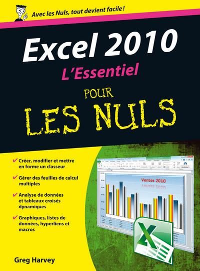 Emprunter Excel 2010. L'Essentiel pour les nuls livre