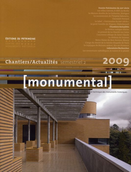 Emprunter Monumental Semestriel N° 2, Décembre 2009 : Patrimoine du XXe siècle livre