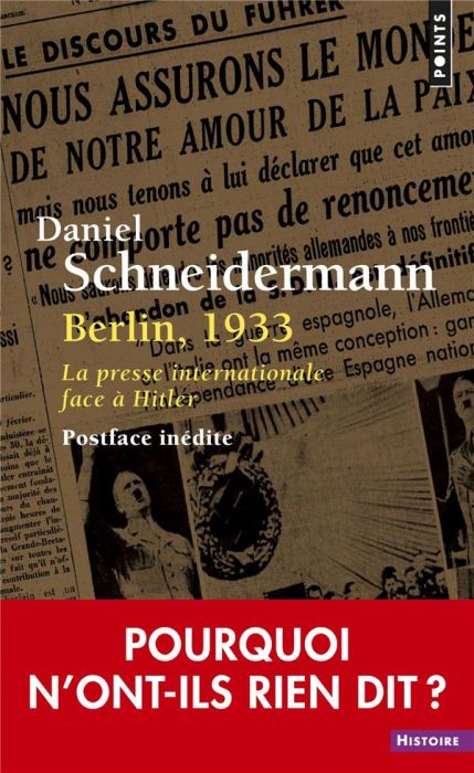 Emprunter Berlin, 1933. La presse internationale face à Hitler livre