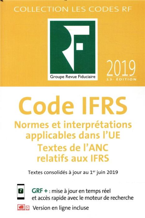 Emprunter Codes IFRS 2019 livre