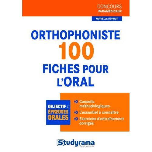 Emprunter Orthophoniste. 100 fiches pour l'oral livre