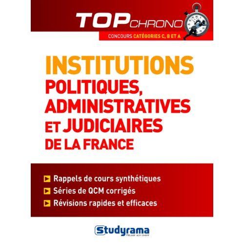 Emprunter Institutions politiques, administratives et judiciaires de la France livre