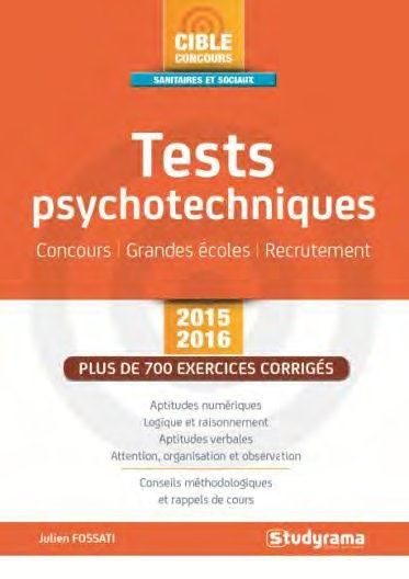 Emprunter Tests psychotechniques sanitaires et sociaux 2015-2016 livre