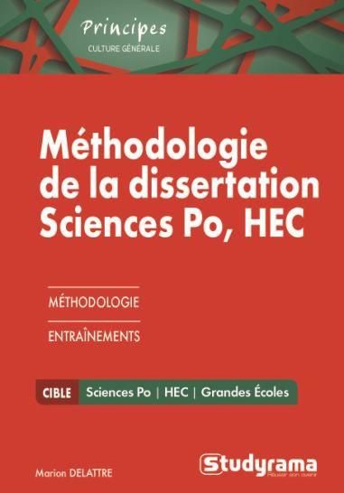 Emprunter Méthodologie de la dissertation en histoire-géographie Sciences Po/HEC livre