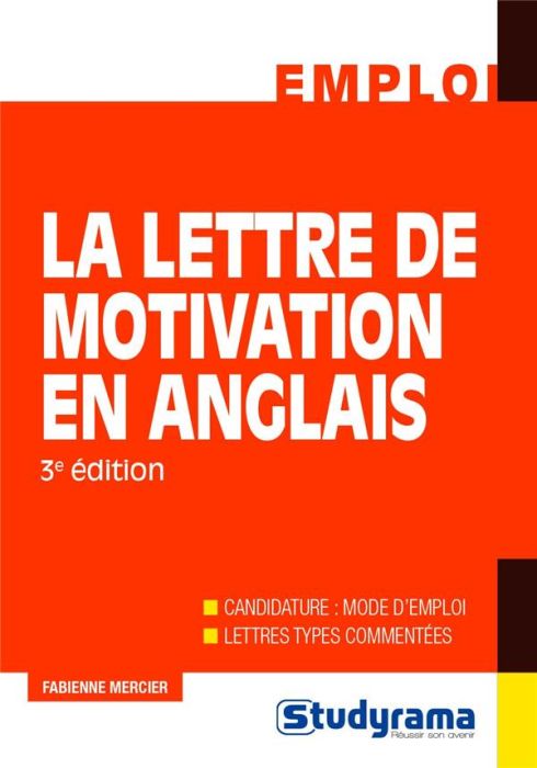 Emprunter La lettre de motivation en anglais. 3e édition livre