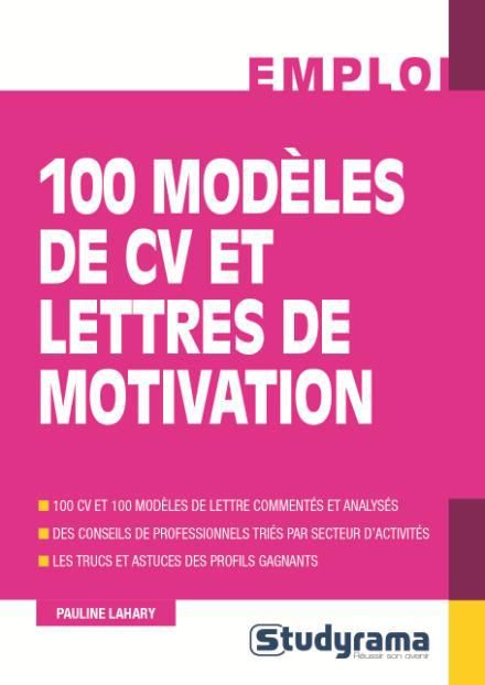 Emprunter 100 modèles de CV et 100 lettres de motivation livre